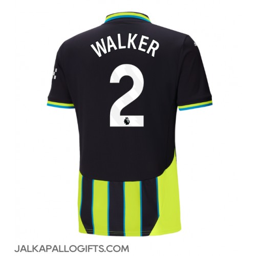 Manchester City Kyle Walker #2 Vieraspaita 2024-25 Lyhythihainen